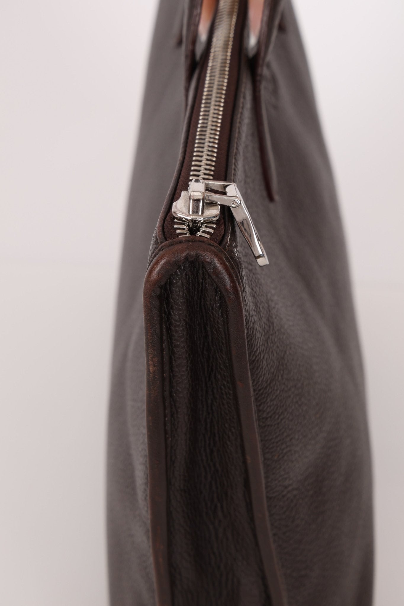Loewe Anagram Chocolate Briefcase Top Handle - FashioNica