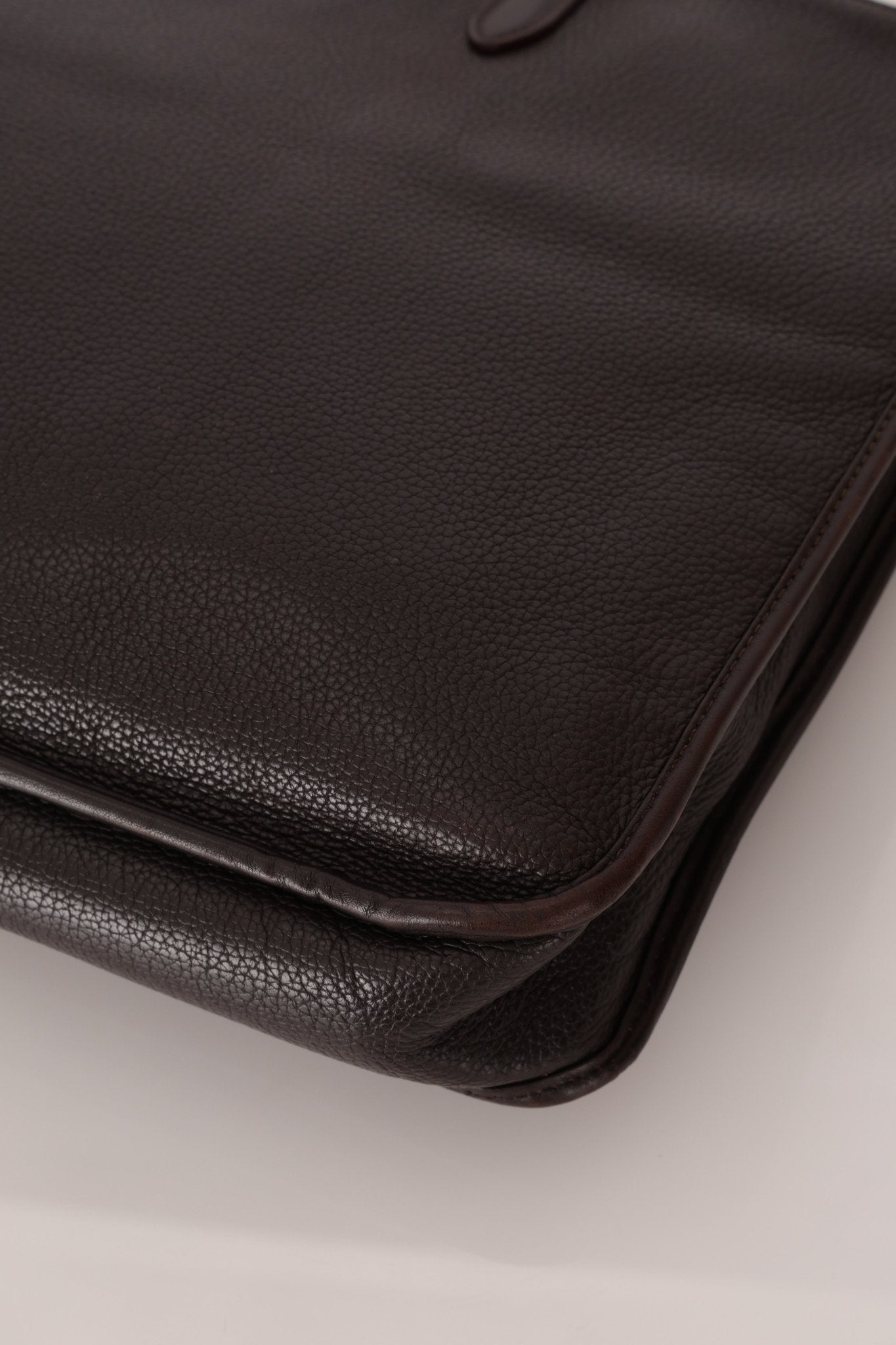 Loewe Anagram Chocolate Briefcase Top Handle - FashioNica