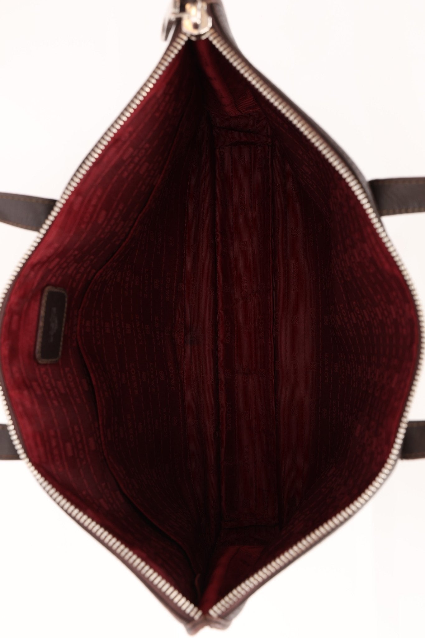 Loewe Anagram Chocolate Briefcase Top Handle - FashioNica