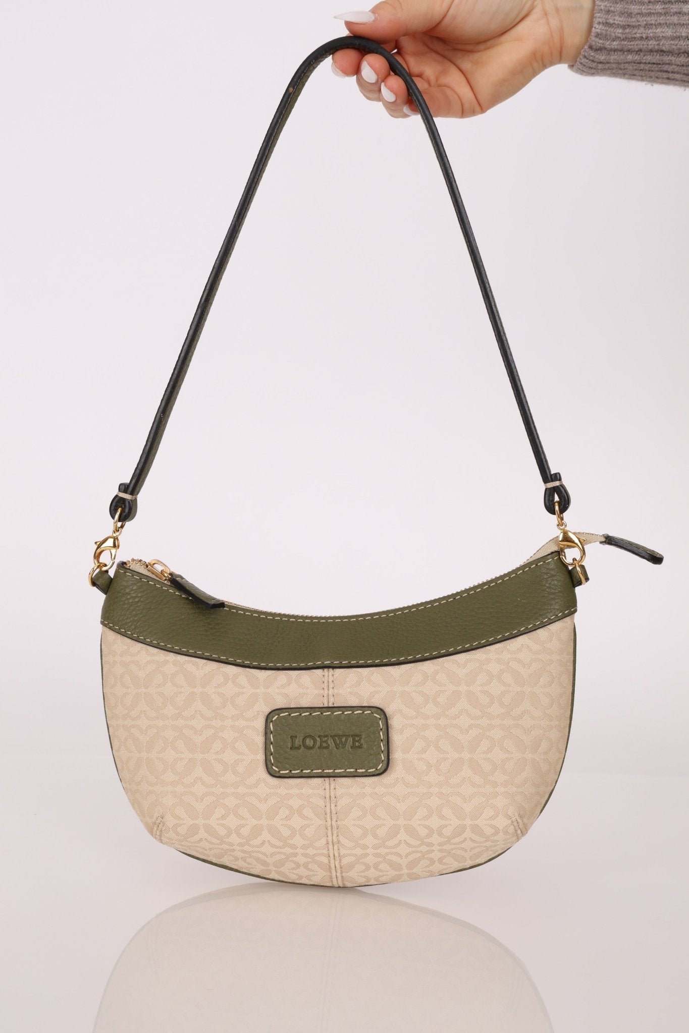 Loewe Anagram Crescent Shoulder Bag - FashioNica