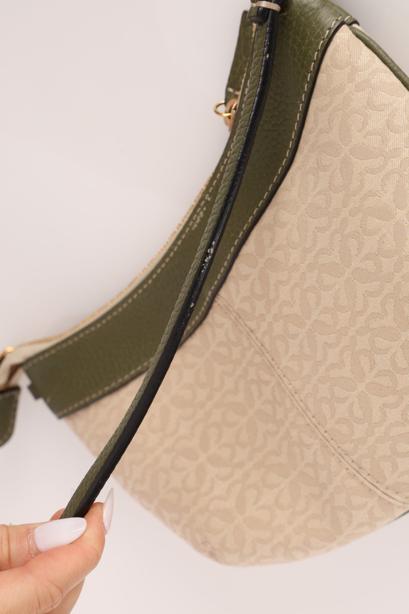 Loewe Anagram Crescent Shoulder Bag - FashioNica