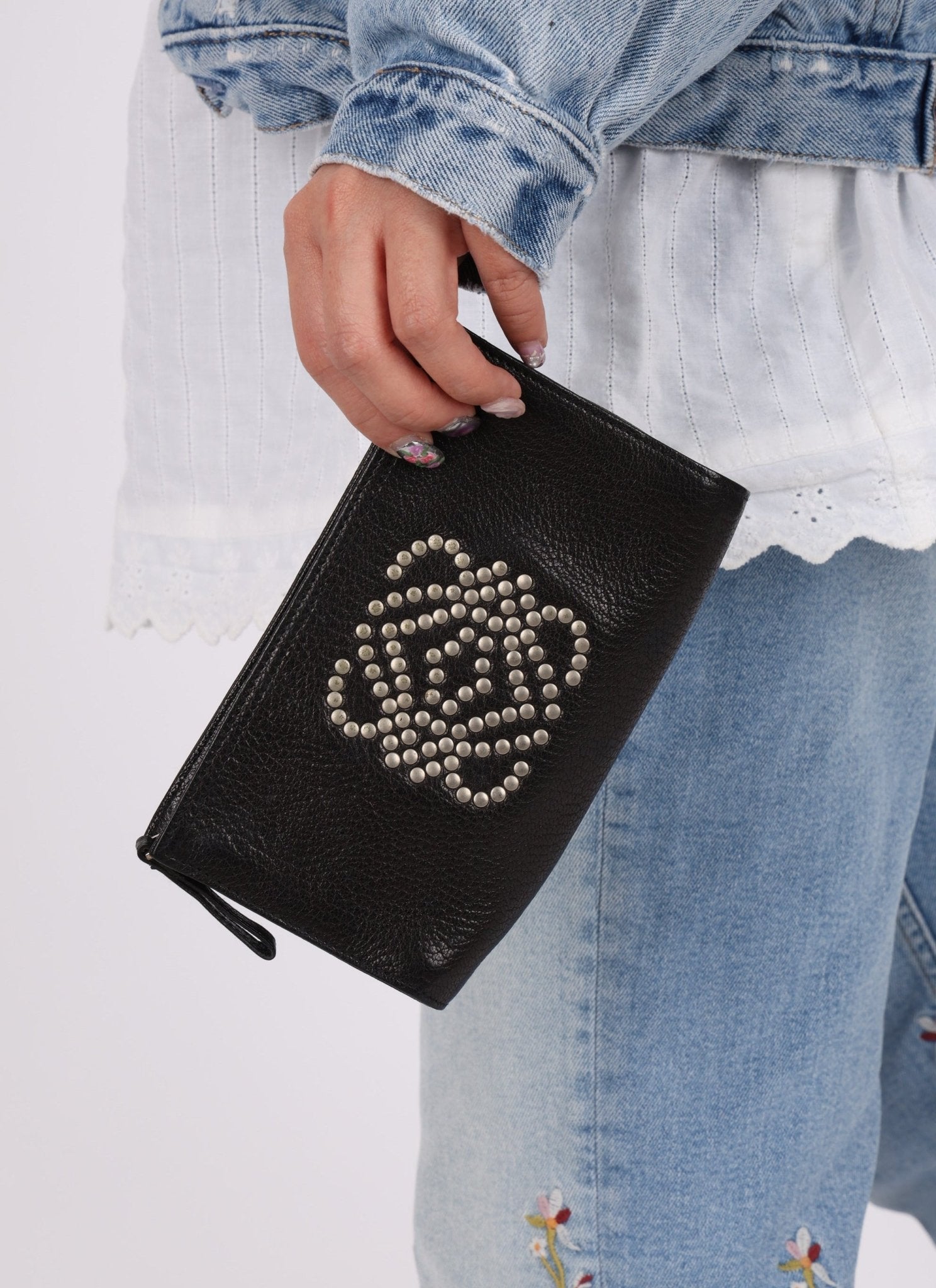 Loewe Anagram Studded Pouch - FashioNica