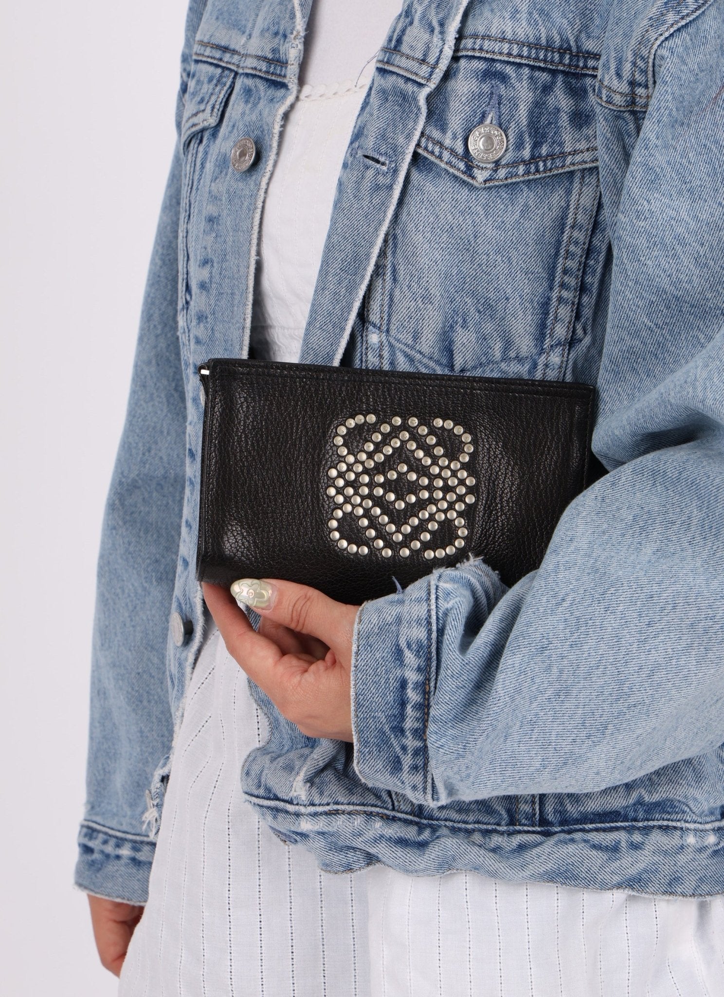Loewe Anagram Studded Pouch - FashioNica