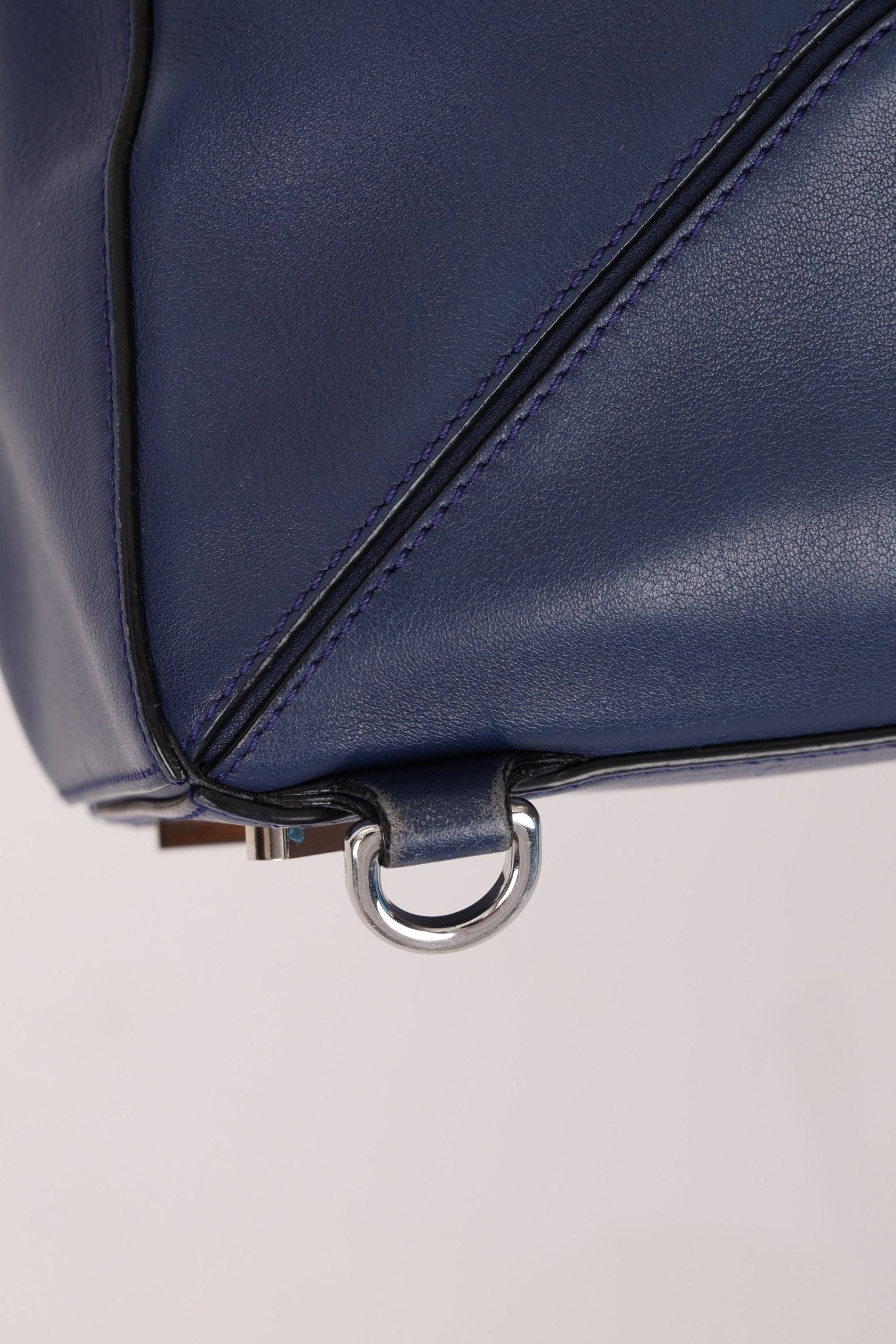 Loewe Bleu Marine Small Puzzle Bag - FashioNica