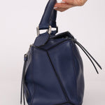 Loewe Bleu Marine Small Puzzle Bag - FashioNica