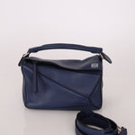 Loewe Bleu Marine Small Puzzle Bag - FashioNica