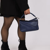 Loewe Bleu Marine Small Puzzle Bag - FashioNica