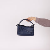 Loewe Bleu Marine Small Puzzle Bag - FashioNica