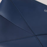 Loewe Blue Calfskin Puzzle Fold Wash Bag - FashioNica