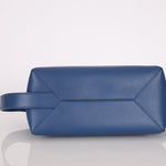 Loewe Blue Calfskin Puzzle Fold Wash Bag - FashioNica