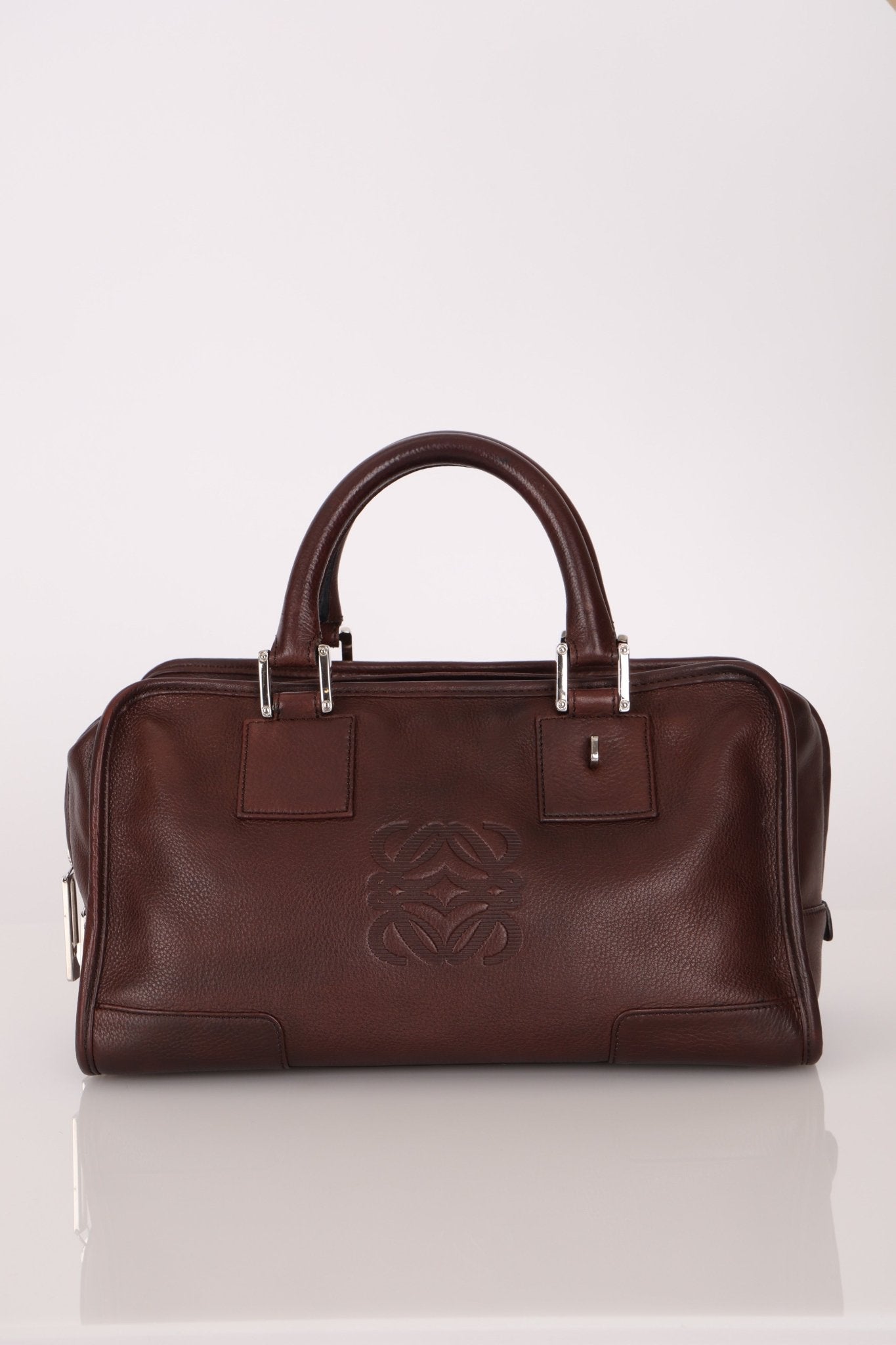 Loewe Brown Leather Amazona 28 - FashioNica
