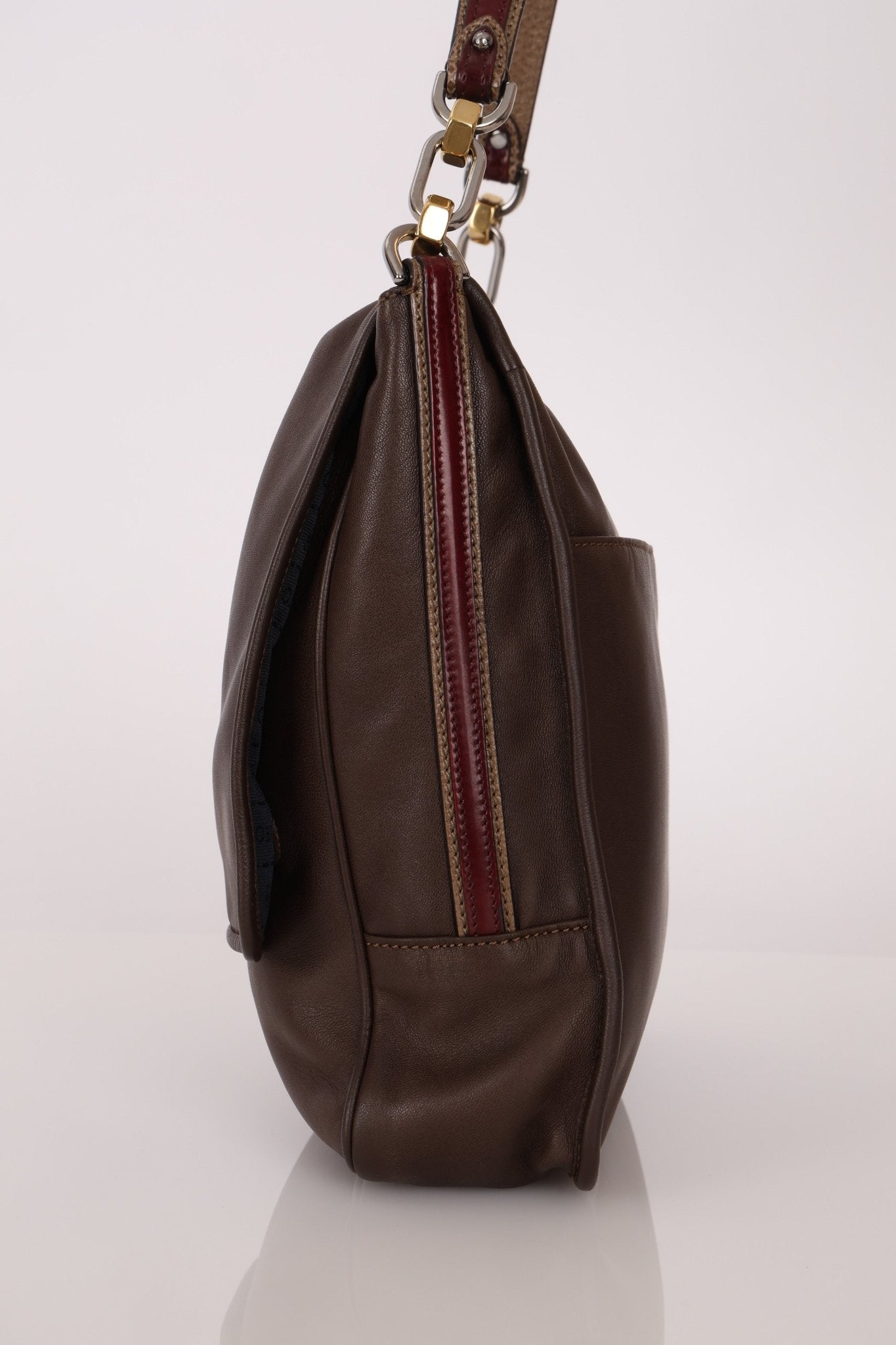 Loewe Brown Maia Anagram Tote Bag w/ Strap - FashioNica