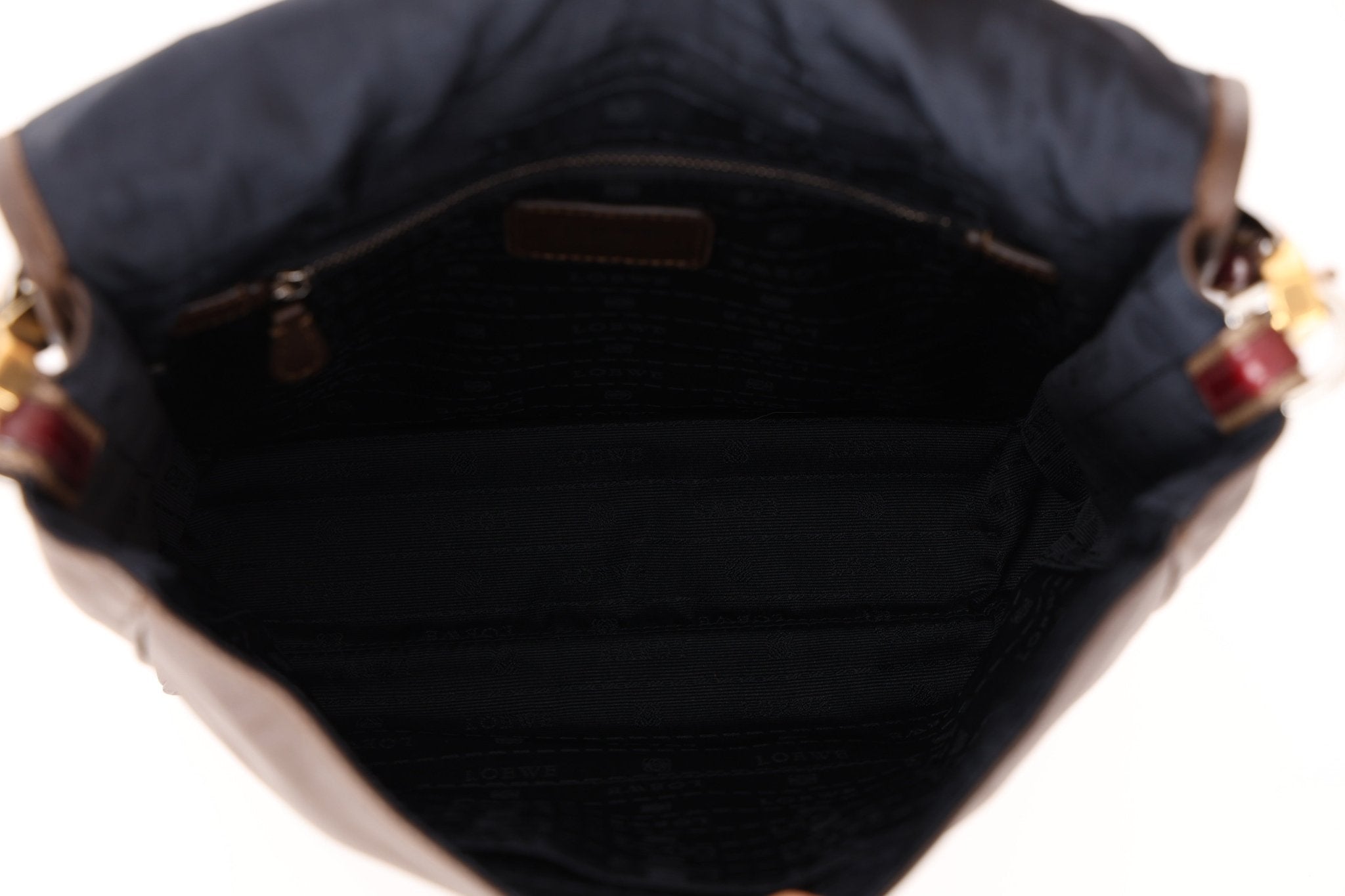 Loewe Brown Maia Anagram Tote Bag w/ Strap - FashioNica