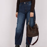 Loewe Brown Maia Anagram Tote Bag w/ Strap - FashioNica