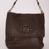 Loewe Brown Maia Anagram Tote Bag w/ Strap - FashioNica