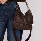 Loewe Brown Maia Anagram Tote Bag w/ Strap - FashioNica