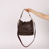 Loewe Brown Maia Anagram Tote Bag w/ Strap - FashioNica