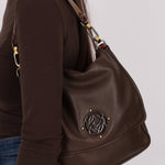 Loewe Brown Maia Anagram Tote Bag w/ Strap - FashioNica