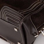 Loewe Brown Suede Contrast Stitch Amazona - FashioNica