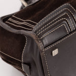 Loewe Brown Suede Contrast Stitch Amazona - FashioNica