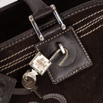 Loewe Brown Suede Contrast Stitch Amazona - FashioNica