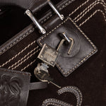 Loewe Brown Suede Contrast Stitch Amazona - FashioNica