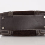 Loewe Brown Suede Contrast Stitch Amazona - FashioNica