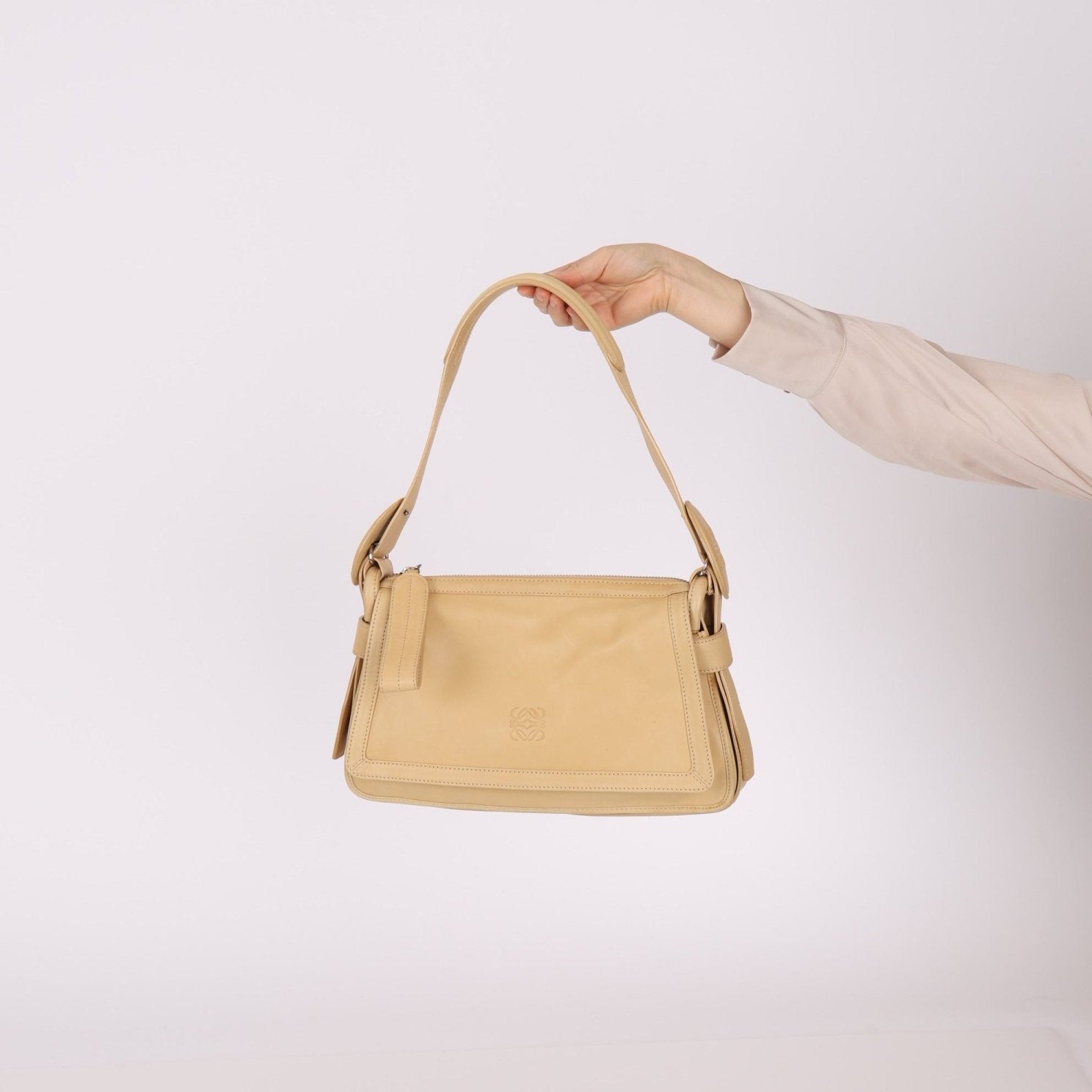 Loewe Butter Anagram Shoulder Bag - FashioNica