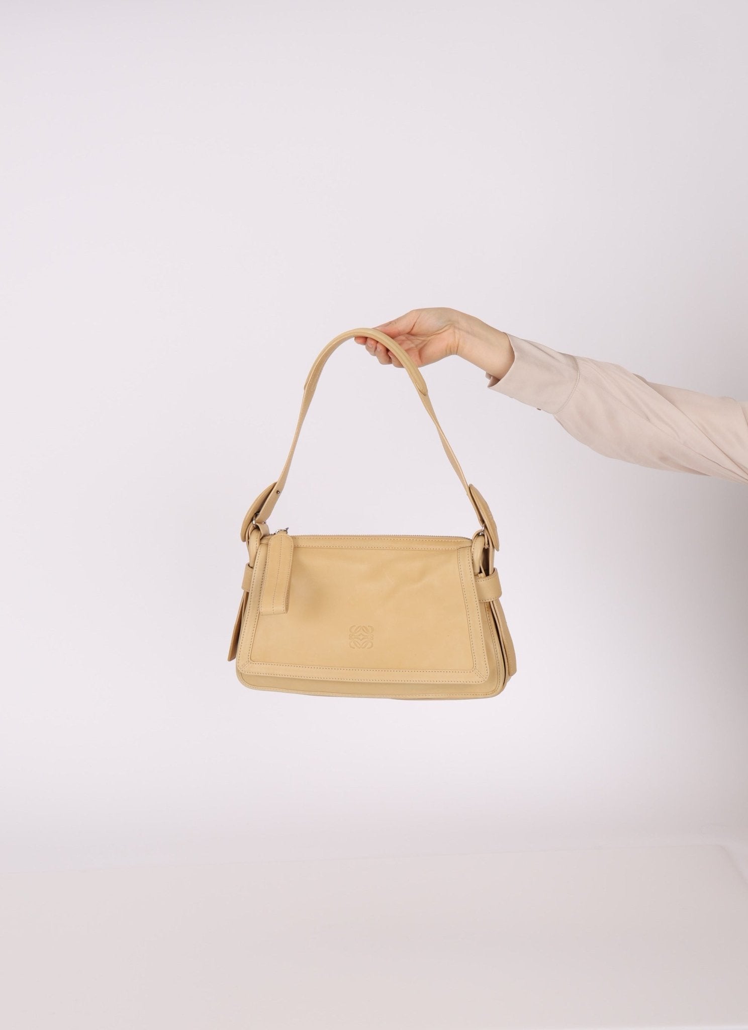 Loewe Butter Anagram Shoulder Bag - FashioNica