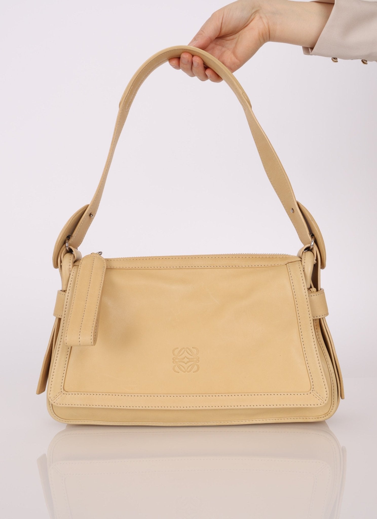 Loewe Butter Anagram Shoulder Bag - FashioNica