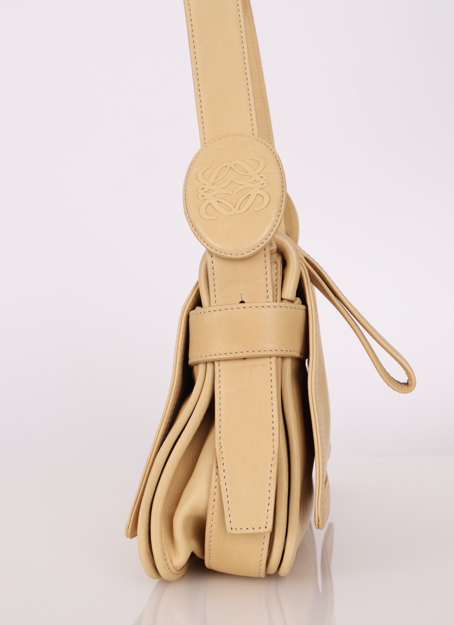 Loewe Butter Anagram Shoulder Bag - FashioNica