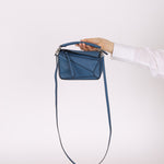 Loewe Calfskin Blueberry Mini Puzzle - FashioNica