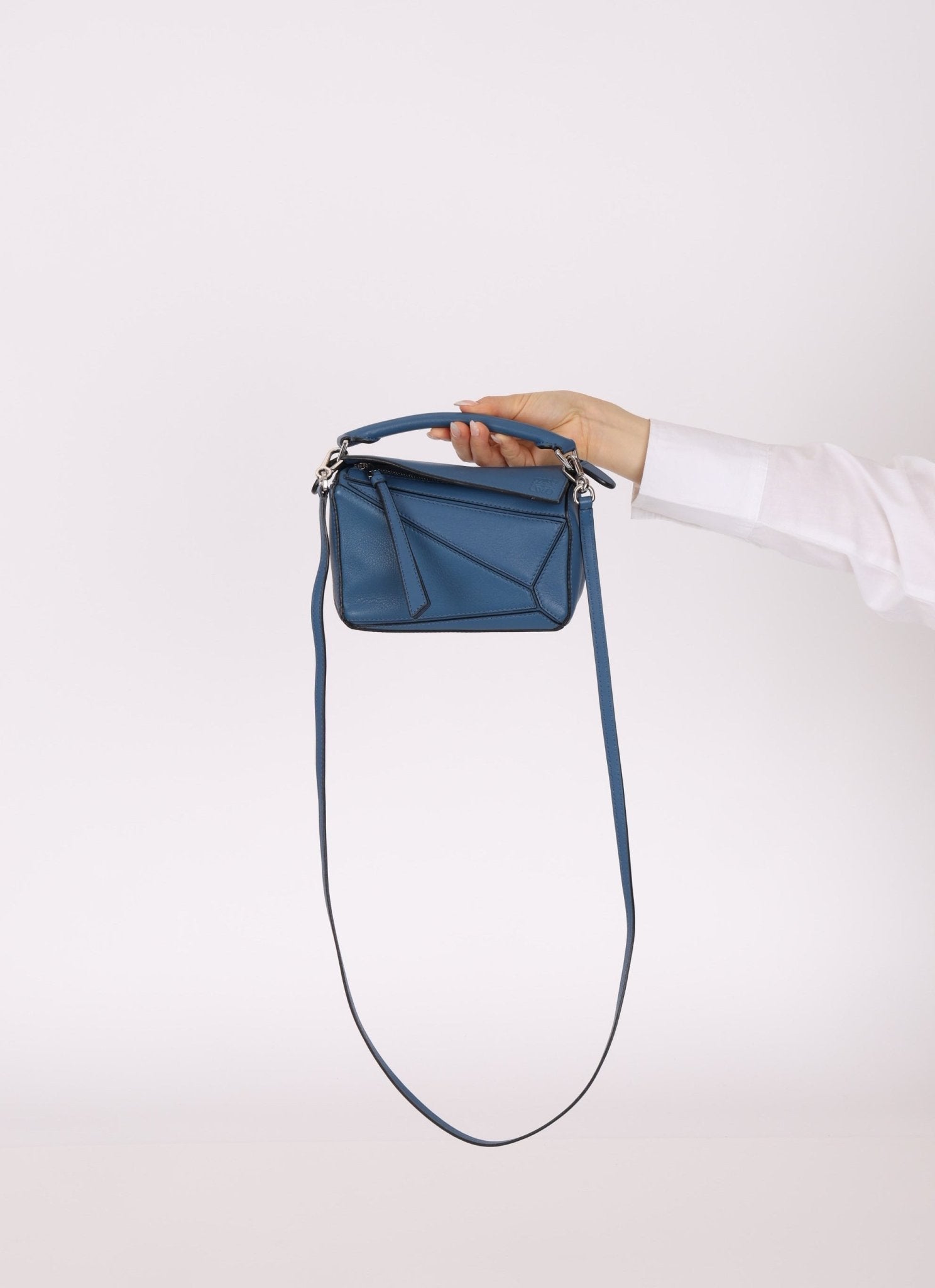 Loewe Calfskin Blueberry Mini Puzzle - FashioNica