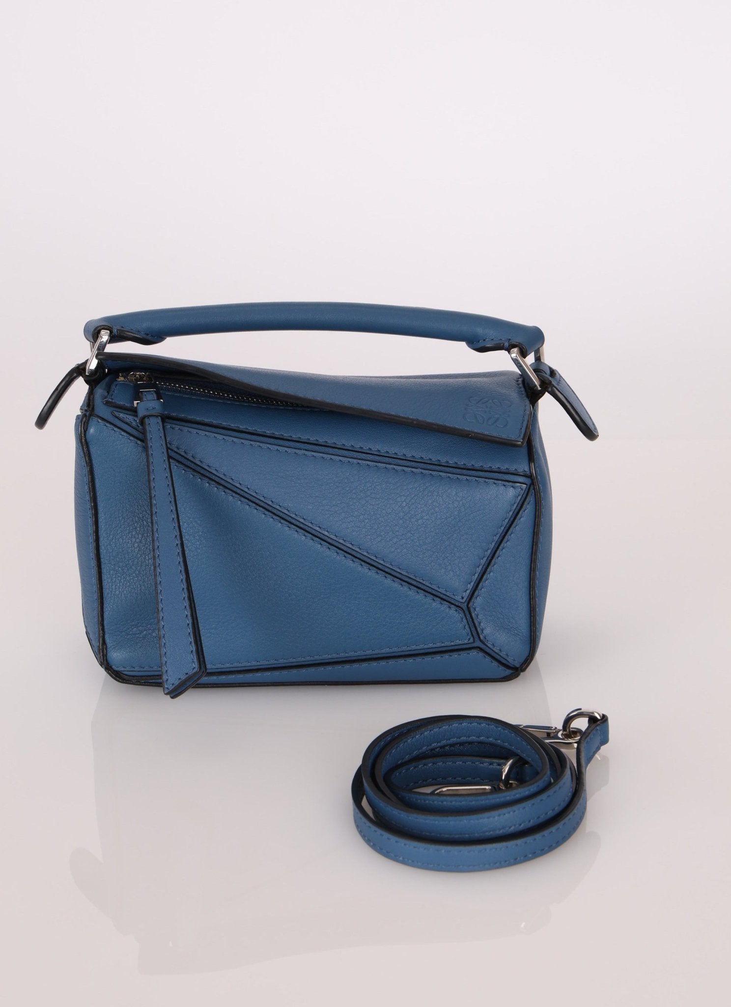 Loewe Calfskin Blueberry Mini Puzzle - FashioNica