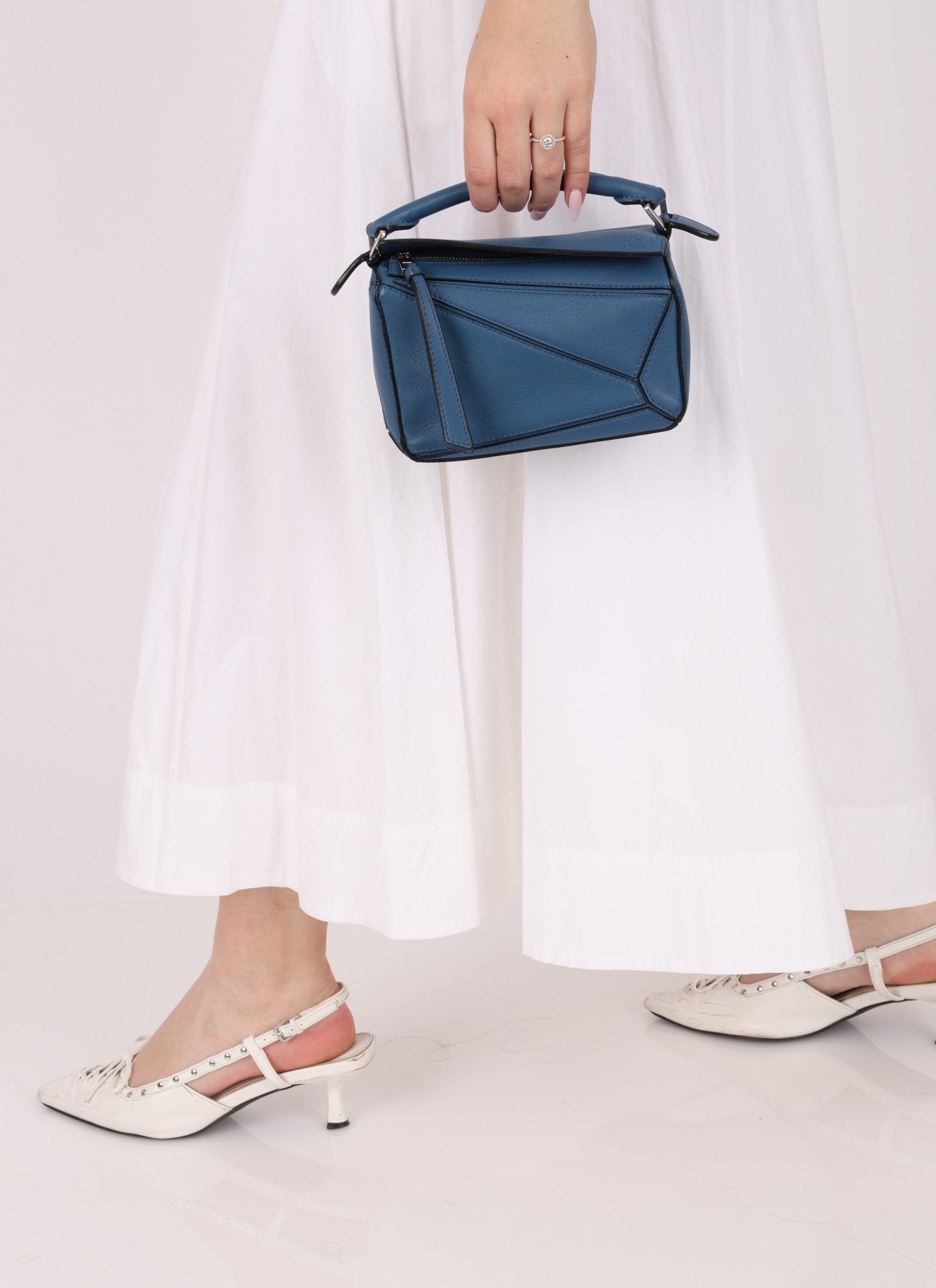 Loewe Calfskin Blueberry Mini Puzzle - FashioNica