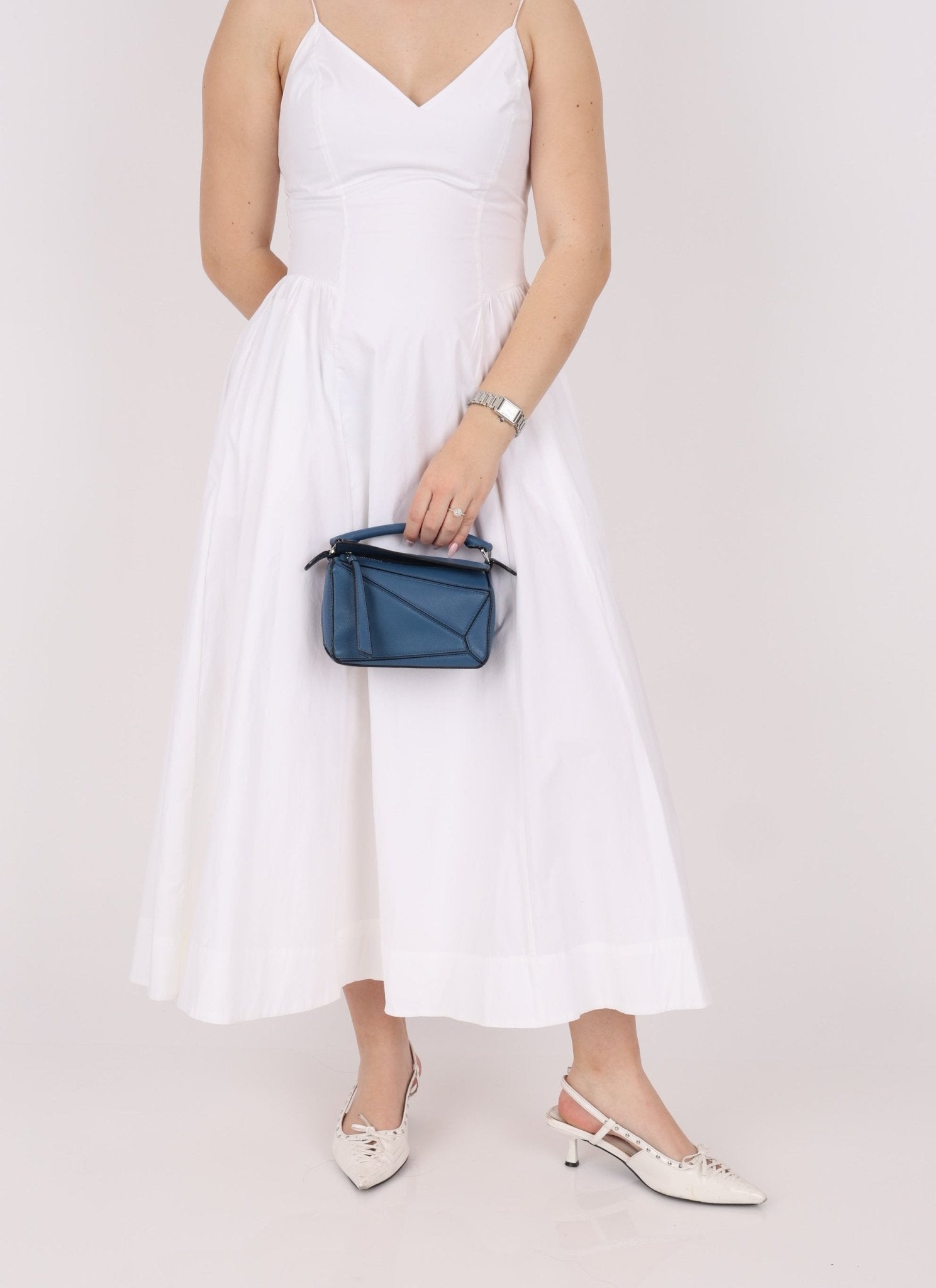 Loewe Calfskin Blueberry Mini Puzzle - FashioNica