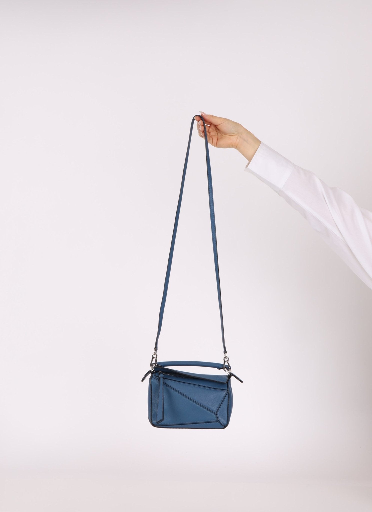 Loewe Calfskin Blueberry Mini Puzzle - FashioNica