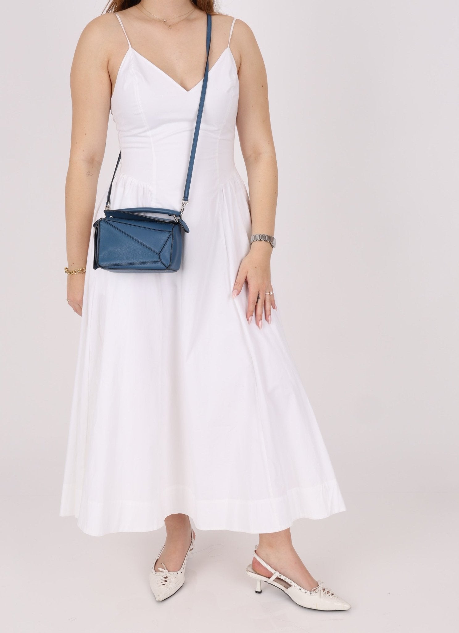 Loewe Calfskin Blueberry Mini Puzzle - FashioNica