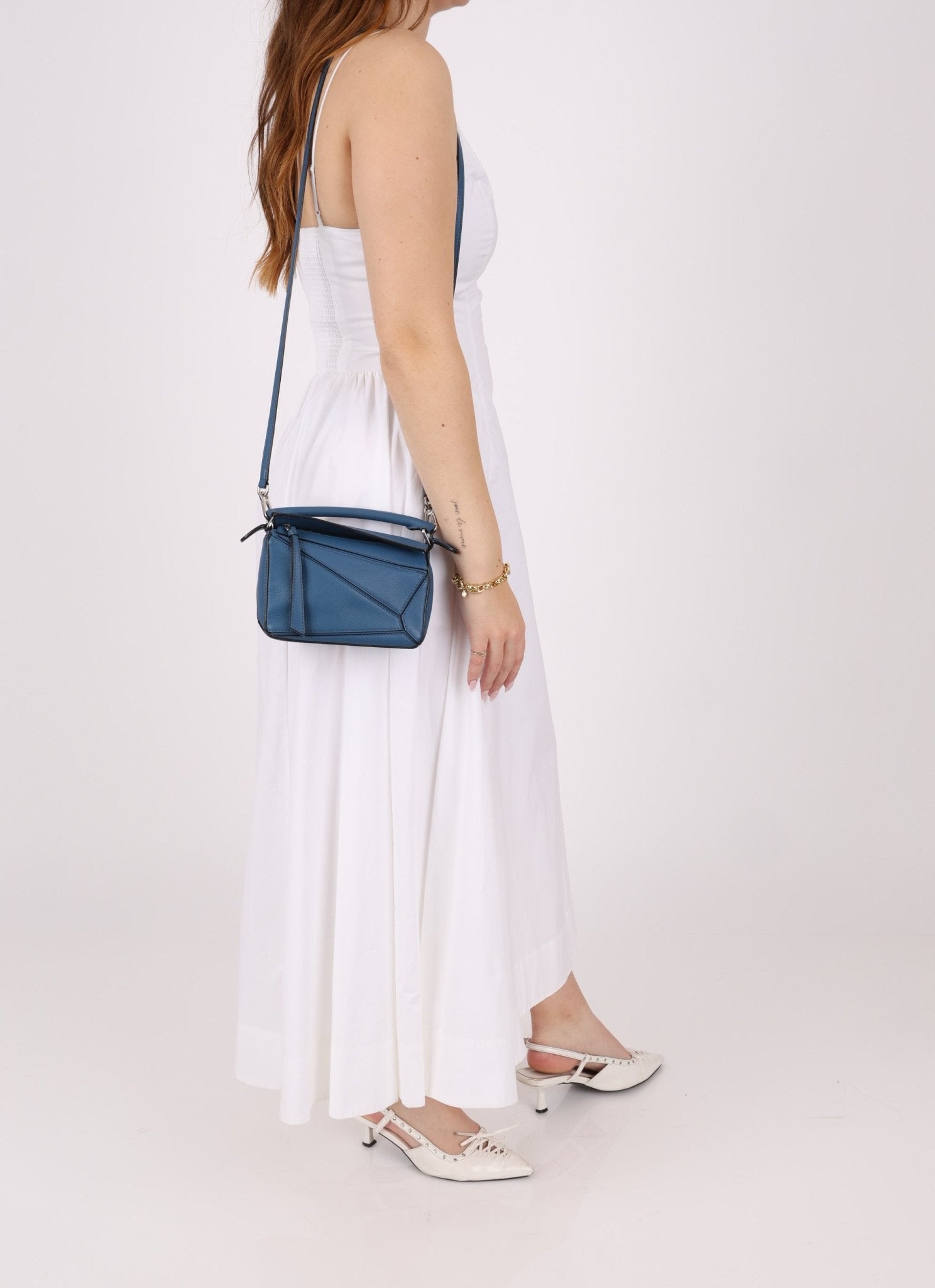 Loewe Calfskin Blueberry Mini Puzzle - FashioNica