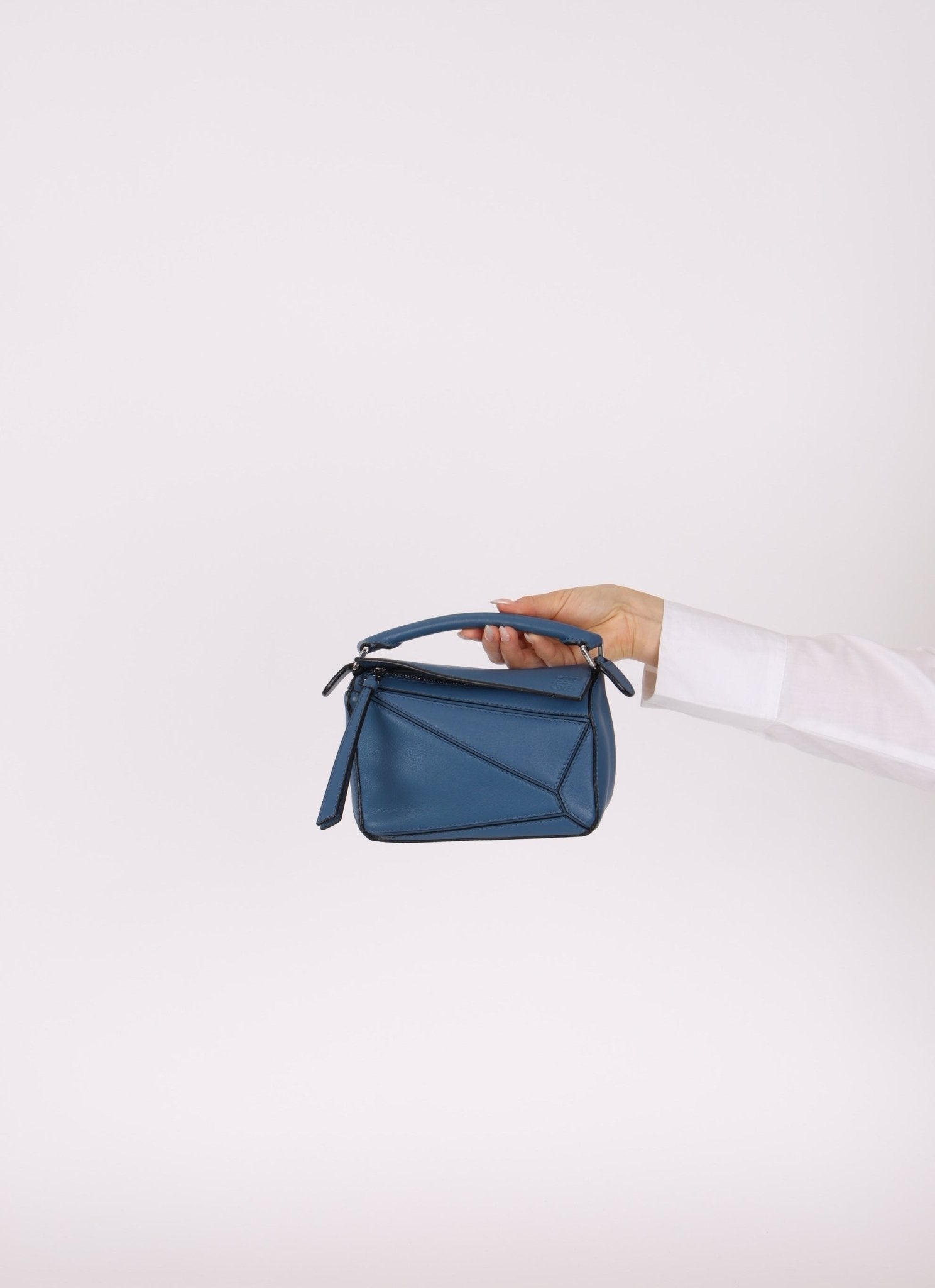 Loewe Calfskin Blueberry Mini Puzzle - FashioNica