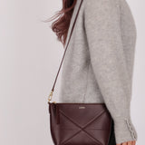 Loewe Calfskin Dark Burgundy Fold Pouch - FashioNica