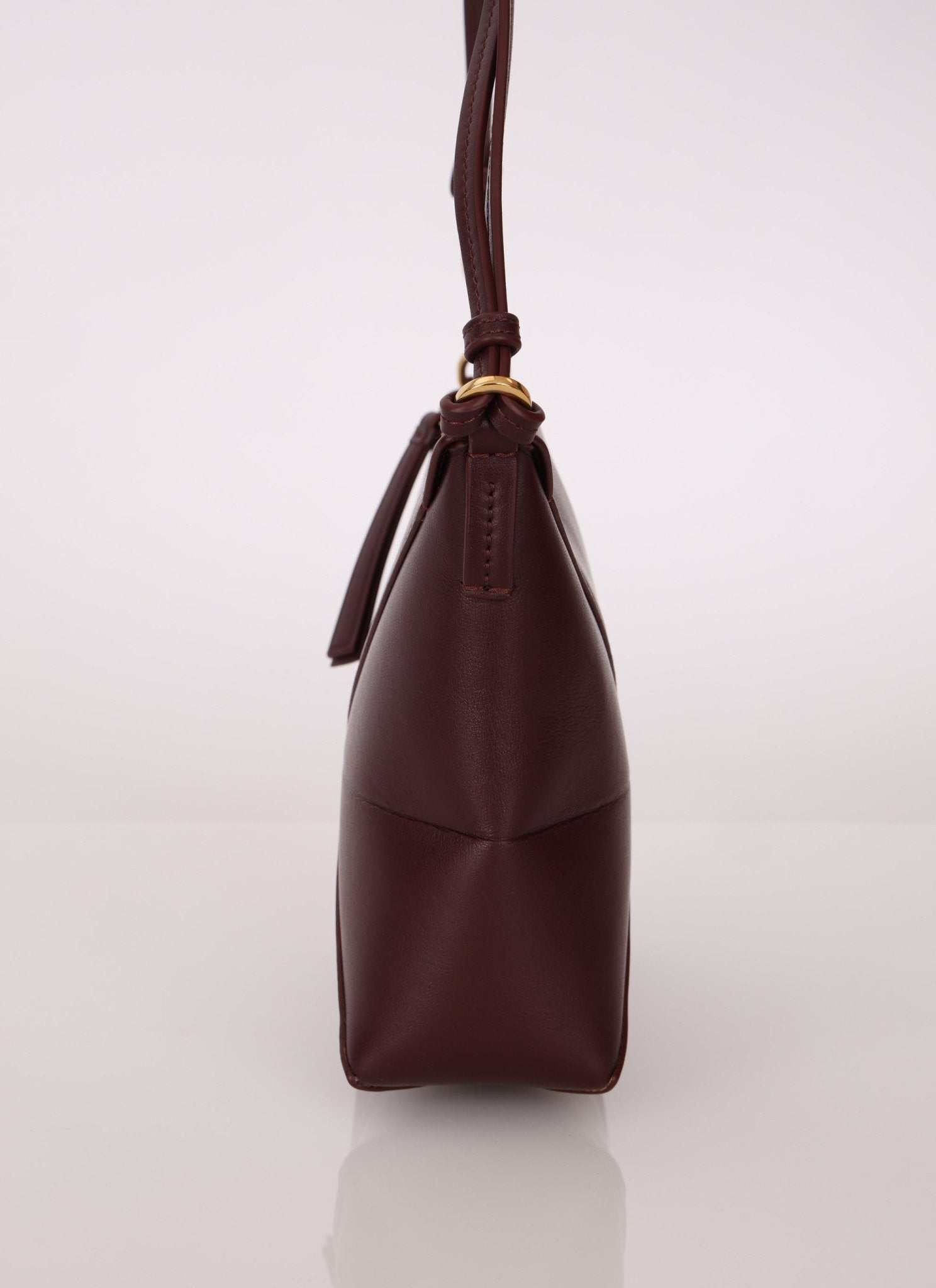 Loewe Calfskin Dark Burgundy Fold Pouch - FashioNica