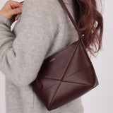Loewe Calfskin Dark Burgundy Fold Pouch - FashioNica