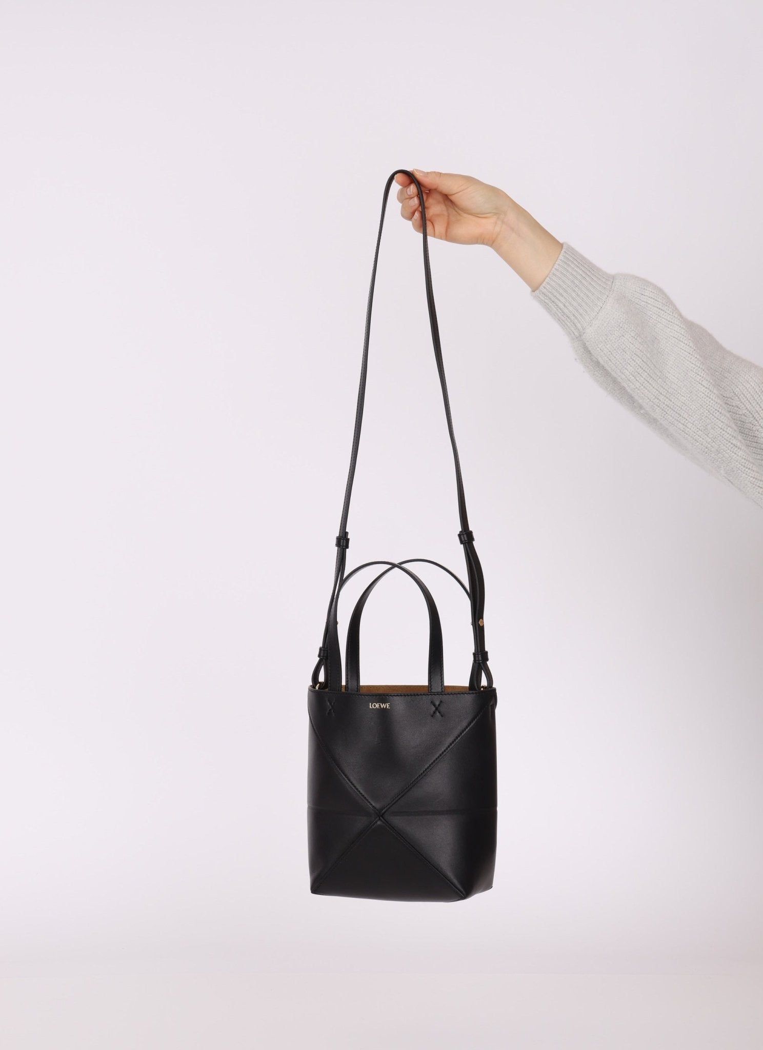 Loewe Calfskin Mini Puzzle Fold Tote - FashioNica