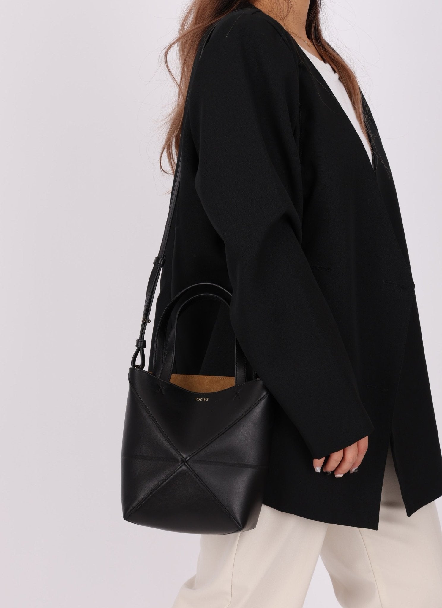 Loewe Calfskin Mini Puzzle Fold Tote - FashioNica