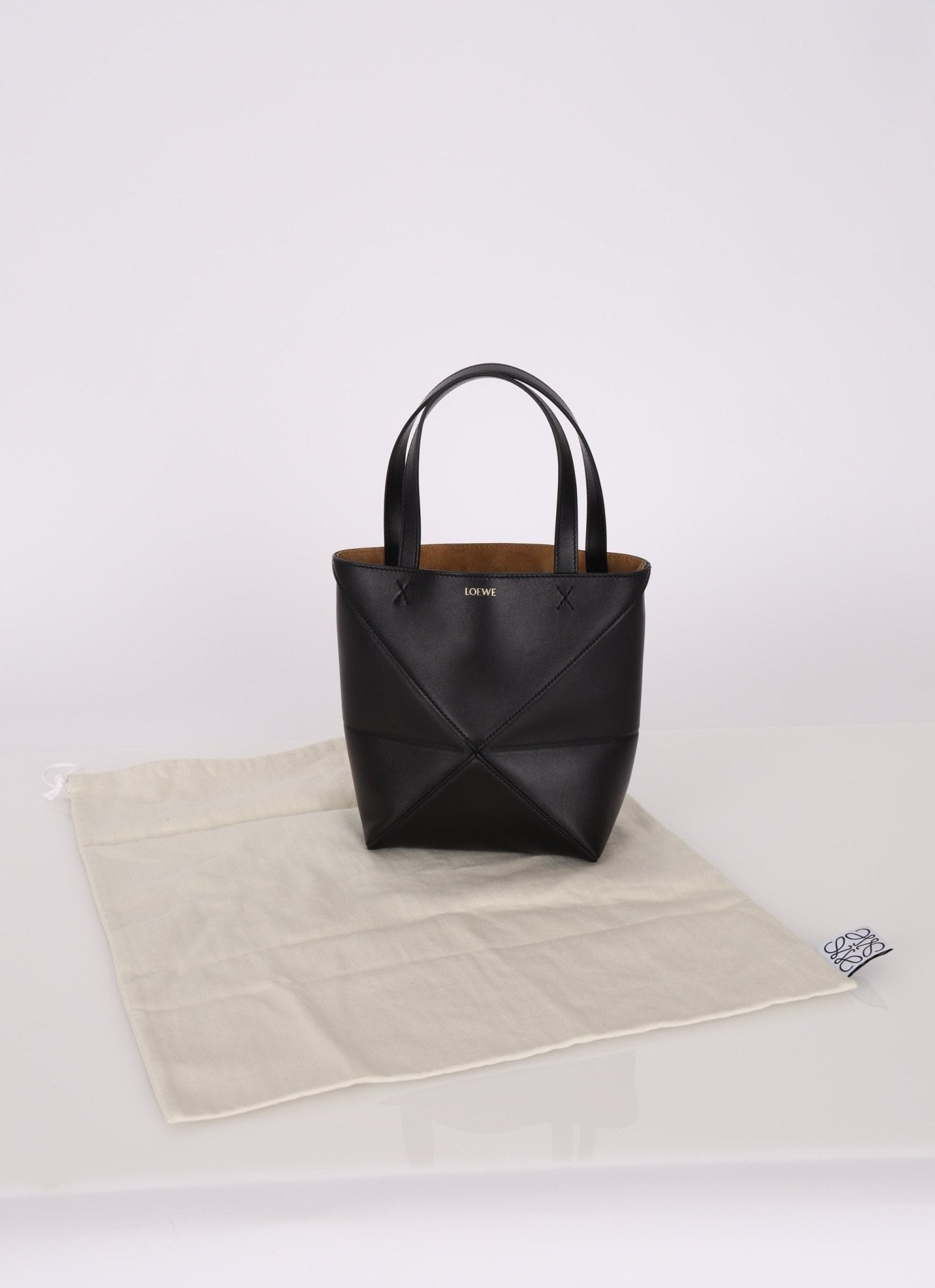 Loewe Calfskin Mini Puzzle Fold Tote - FashioNica