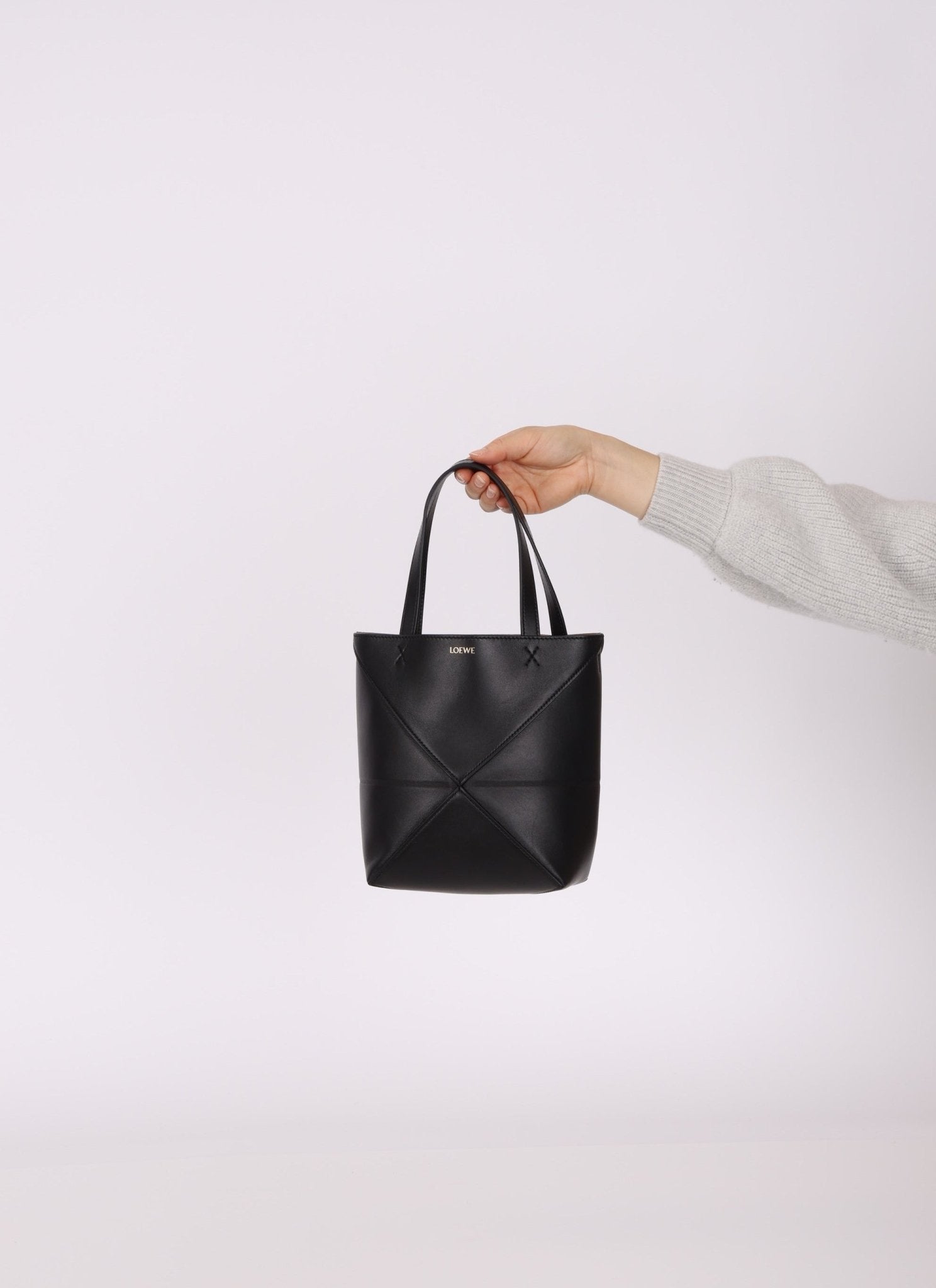 Loewe Calfskin Mini Puzzle Fold Tote - FashioNica