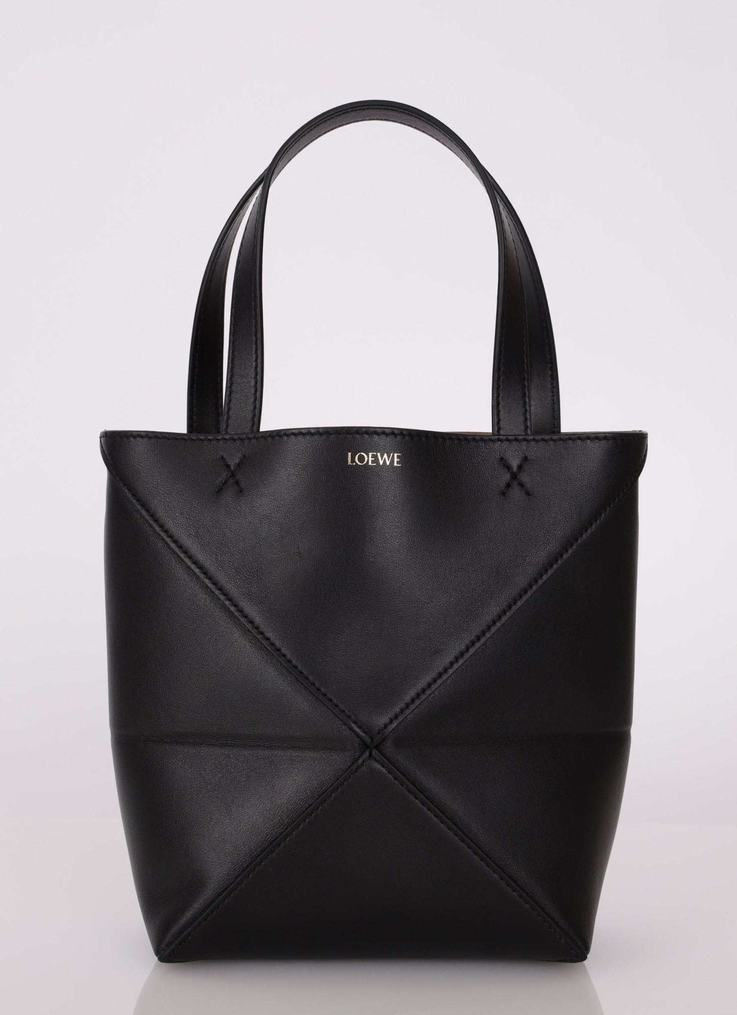 Loewe Calfskin Mini Puzzle Fold Tote - FashioNica