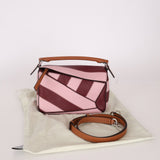 Loewe Calfskin Rugby Striped Small Puzzle - FashioNica