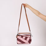 Loewe Calfskin Rugby Striped Small Puzzle - FashioNica